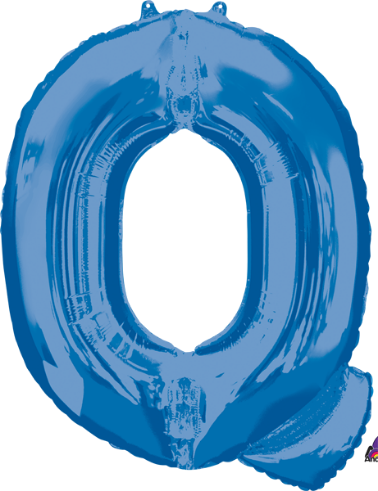 Foil Balloon-#Q - Blue-34&quot;