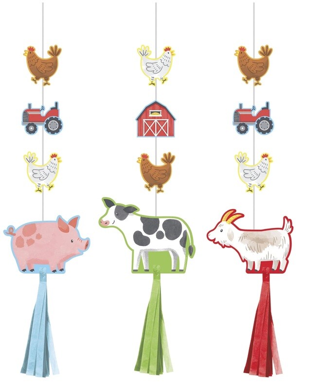 Hanging Cutouts - Farm Animals - 3PCS