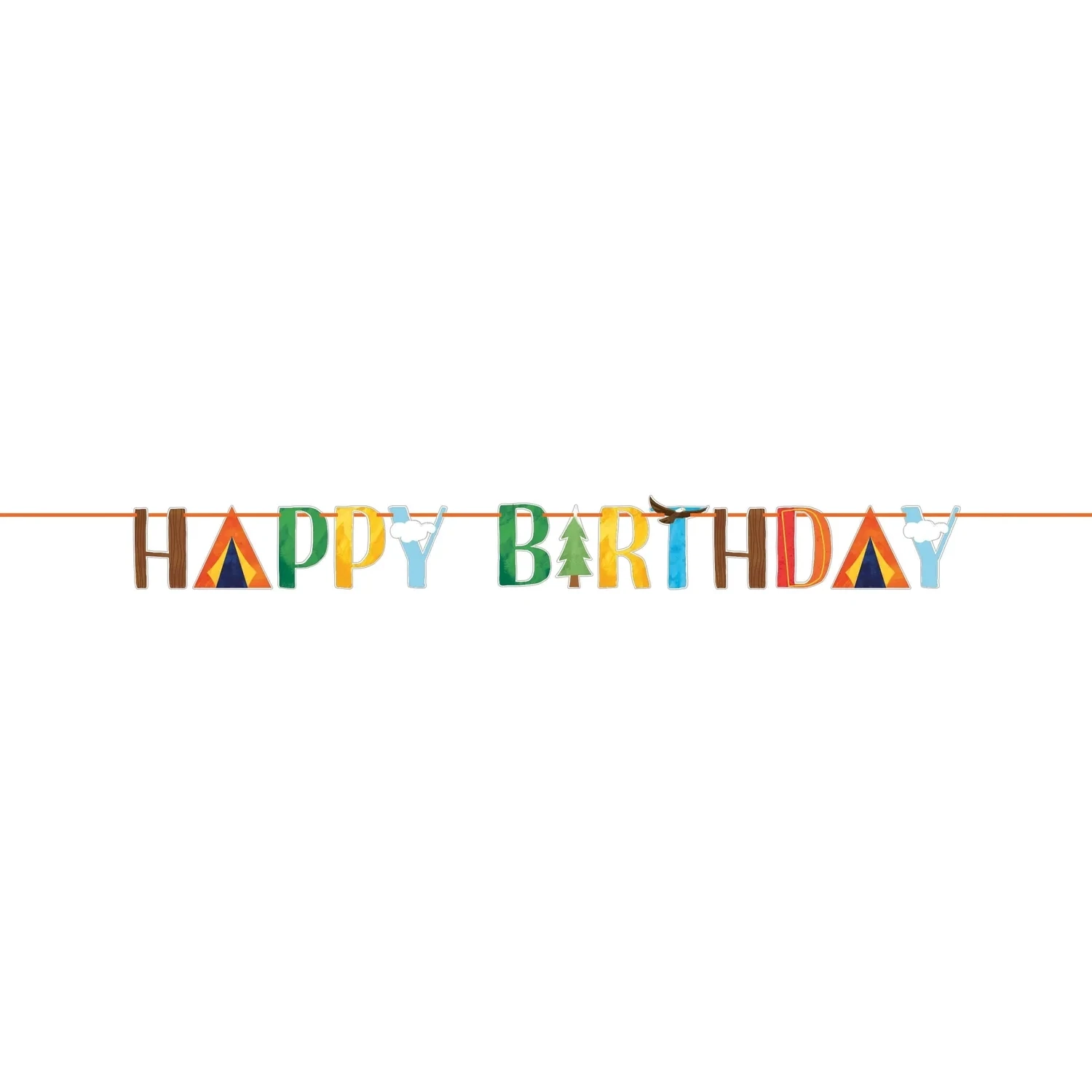 Letter Banner - Outdoor Adventure - 7&quot; X 6.83 FT
