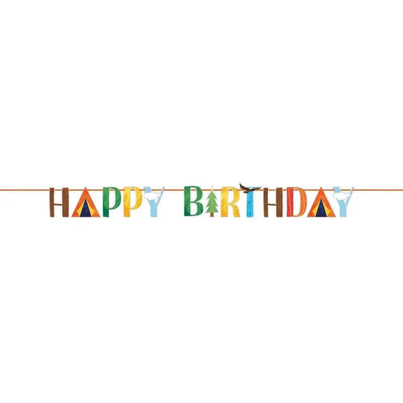 Letter Banner - Outdoor Adventure - 7&quot; X 6.83 FT