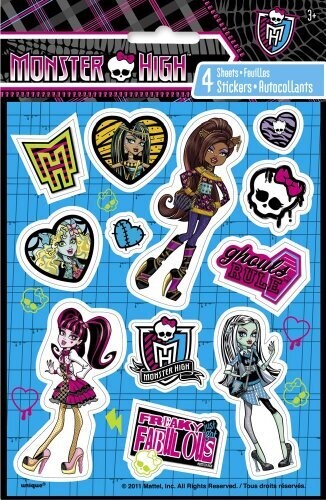 Stickers-Monster High-4shts