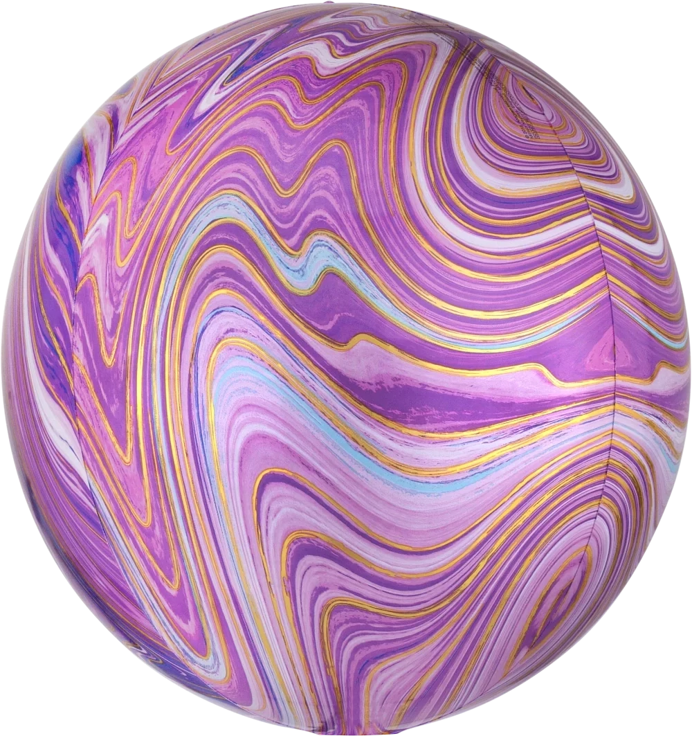 Foil Balloon - Purple Maple Orbz