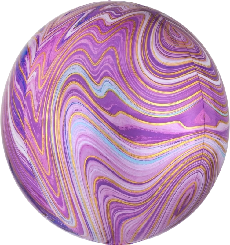 Foil Balloon - Purple Maple Orbz