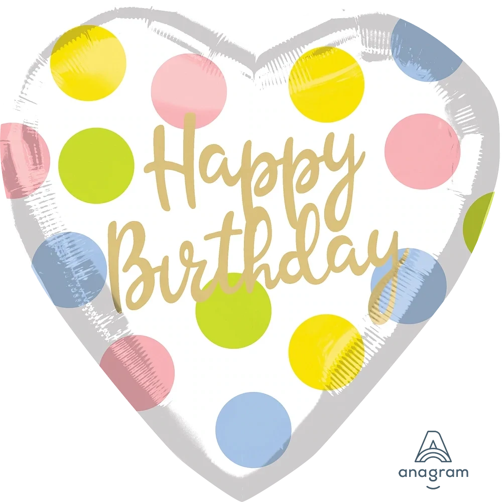 Foil Supershape - Heart Butterfly Birthday