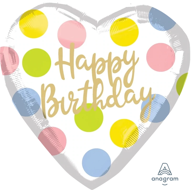 Foil Supershape - Heart Butterfly Birthday