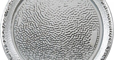 Serving Tray- Metallic Silver