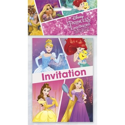 Invitation - Disney Princess - 8pcs