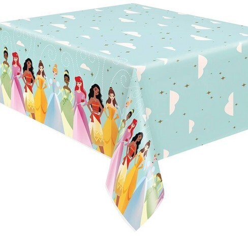 Table Cover - Plastic - Disney Princess - 54&quot;X84&quot;