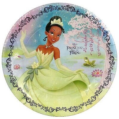 Plates-BEV-The Princess and Frog-8pk-Paper- Final Sale