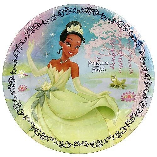 Plates-BEV-The Princess and Frog-8pk-Paper- Final Sale