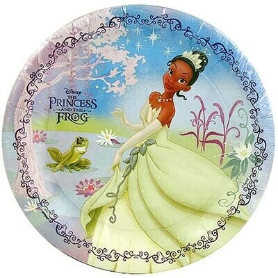 Plates-LN-The Princess and Frog-8pk-Paper (Discontinued)