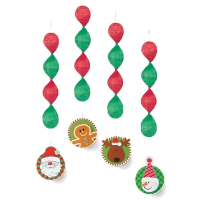 Hanging Decor-Christmas-4pk-18&#39;&#39;