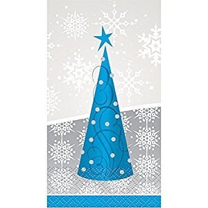 Guest Towels - Silver Snowflake