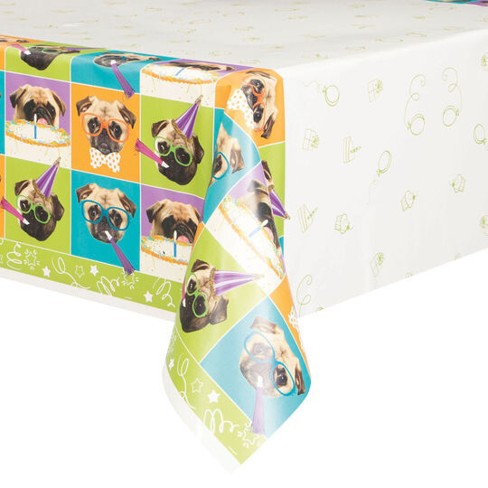 Tablecover-Pug Puppy Birthday