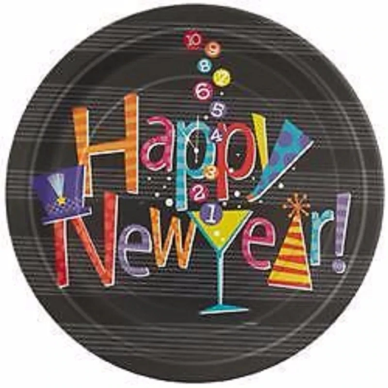 New Years - Beverage Plates