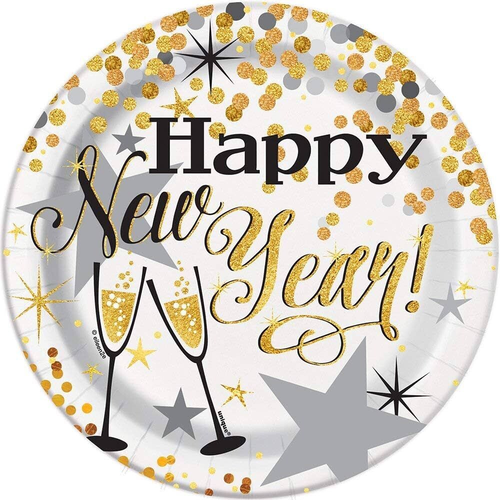 Plates Bev-Happy New Year