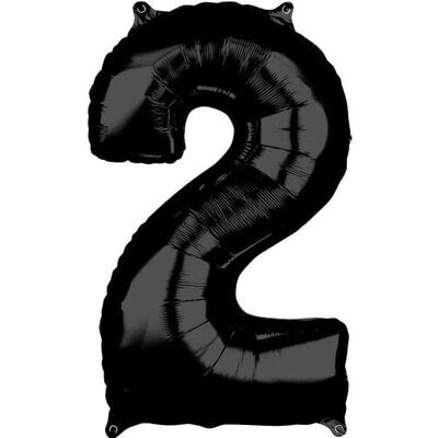 Foil Balloon - Black #2 - 22&quot;x34&quot;