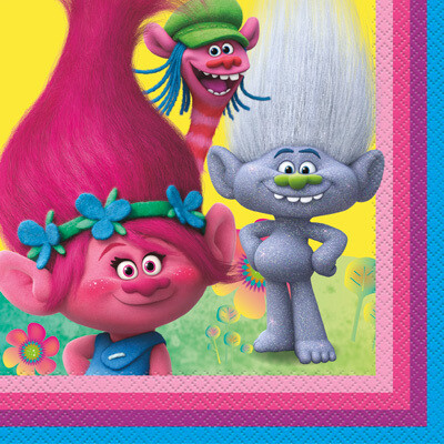 Napkins - LN - Trolls - 16pkg - 2ply