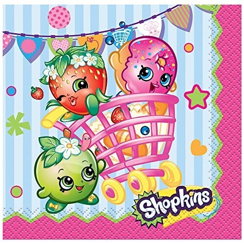 Beverage Napkins-Shopkins-16pk-2ply