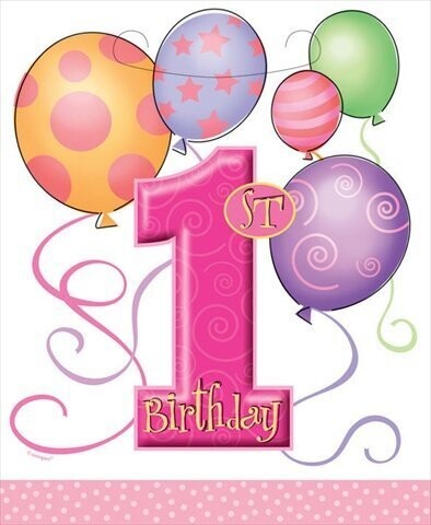 Loot Bags-1st Bday Girl