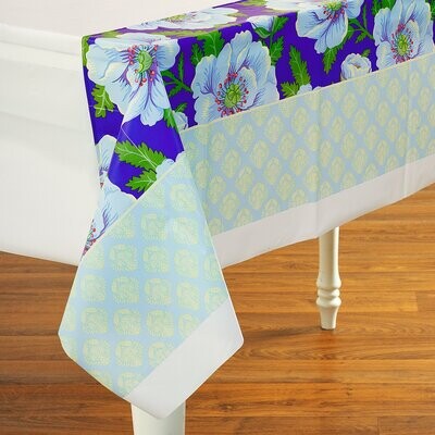 Table cover-Rectangle-Mediterranean Garden-54&#39;&#39;x108&#39;&#39;-Plastic (Discontinued)