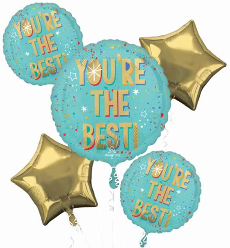 Balloon Bouquet - Youre The Best  - 5pk