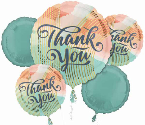 Balloon Bouquet - Thank You  Cloud - 5pk