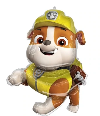 Foil Balloon - Super Shape - Paw Patrol - Rubble  32&quot;