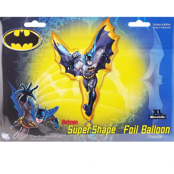 Foil Balloon - Super Shape - Batman - 27&quot;x39&quot;