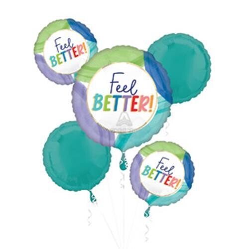 Foil Balloon - Feel Better Bouquet - 5 Pk