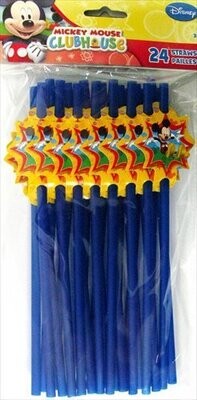 Straw-Mickey Mouse Clubhouse-24pk