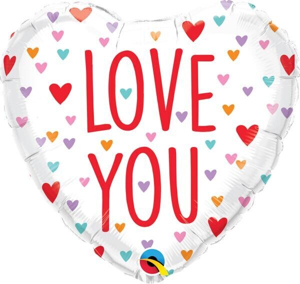 Foil Balloon - Valentine&#39;s Day - Love You - 18&#39;&#39;