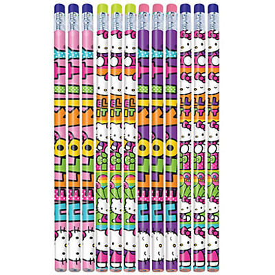 Pencils- Hello Kitty-Rainbow-12pkg