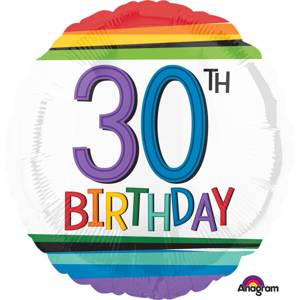 Foil Balloon -30th Birthday -18&quot;