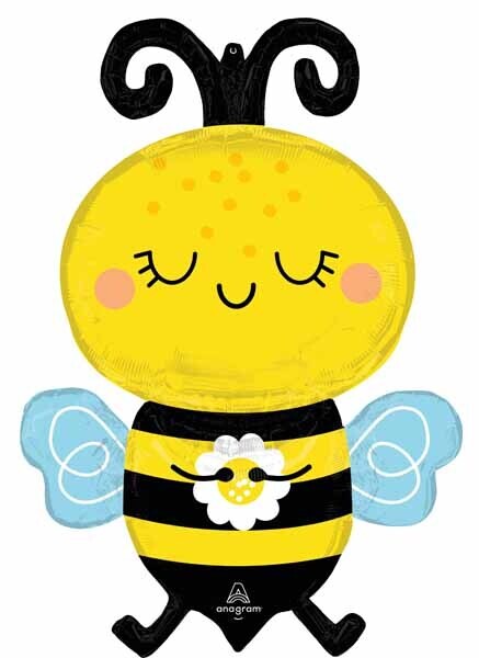 Foil Balloon - Happy Bee - 32&quot; - Super Shape