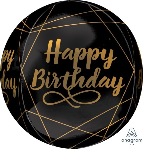 Foil Balloon - Elegant  Birthday ORBZ