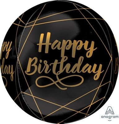 Foil Balloon - Elegant Birthday ORBZ