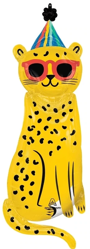 Foil Balloon - Party Animal Leopard - Super Shape -45&quot;