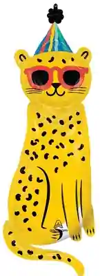 Foil Balloon - Party Animal Leopard - Super Shape -45&quot;