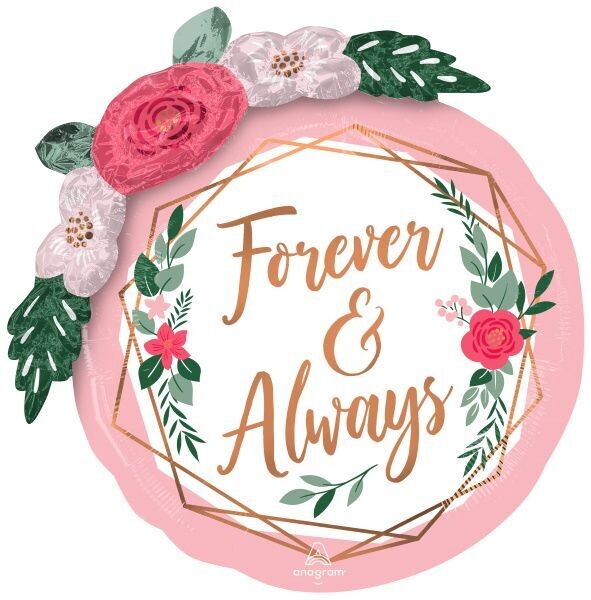 Foil Balloon - Forever Always Garland - 3D - 36&quot;