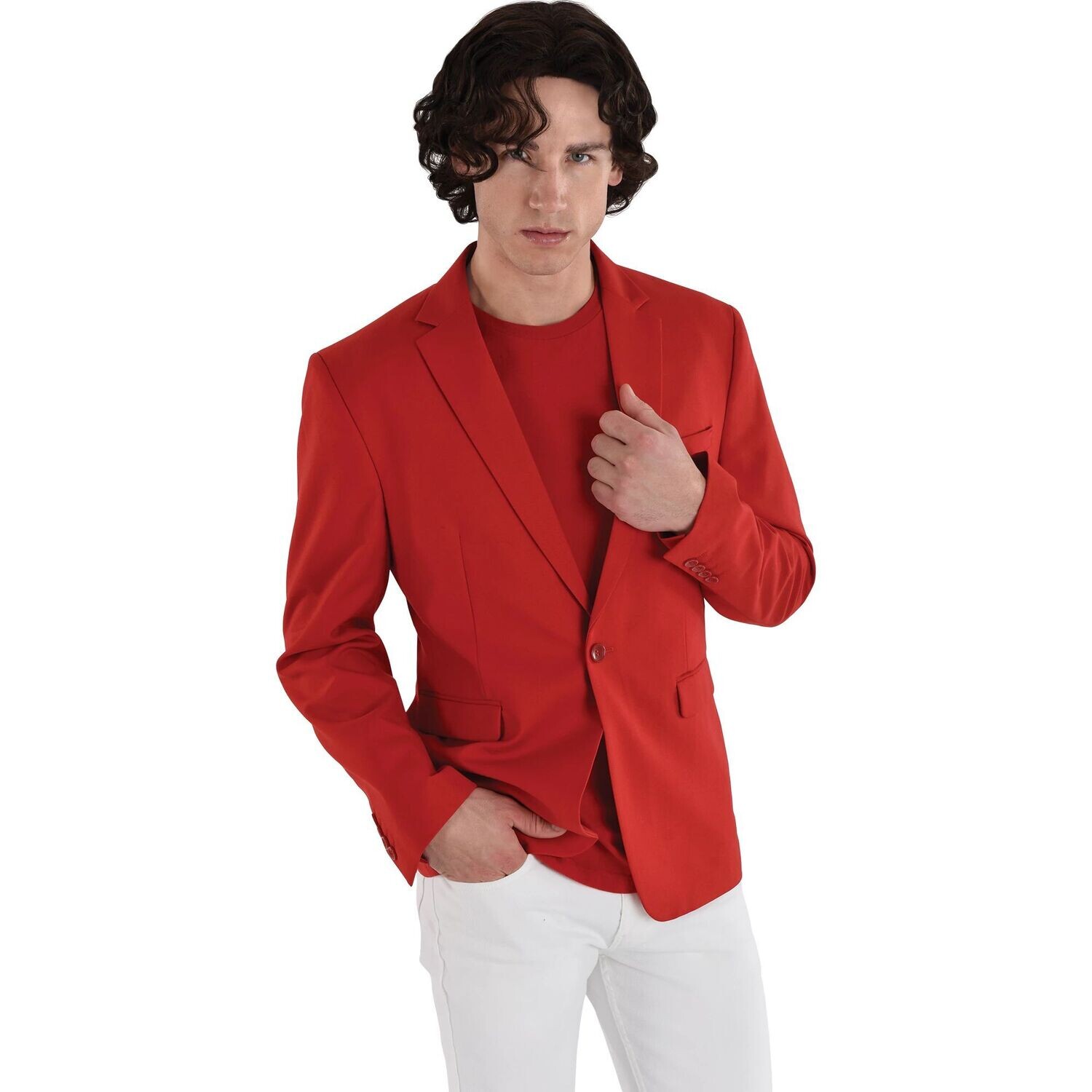 Wig - Men&#39;s Dark Wavy Wig