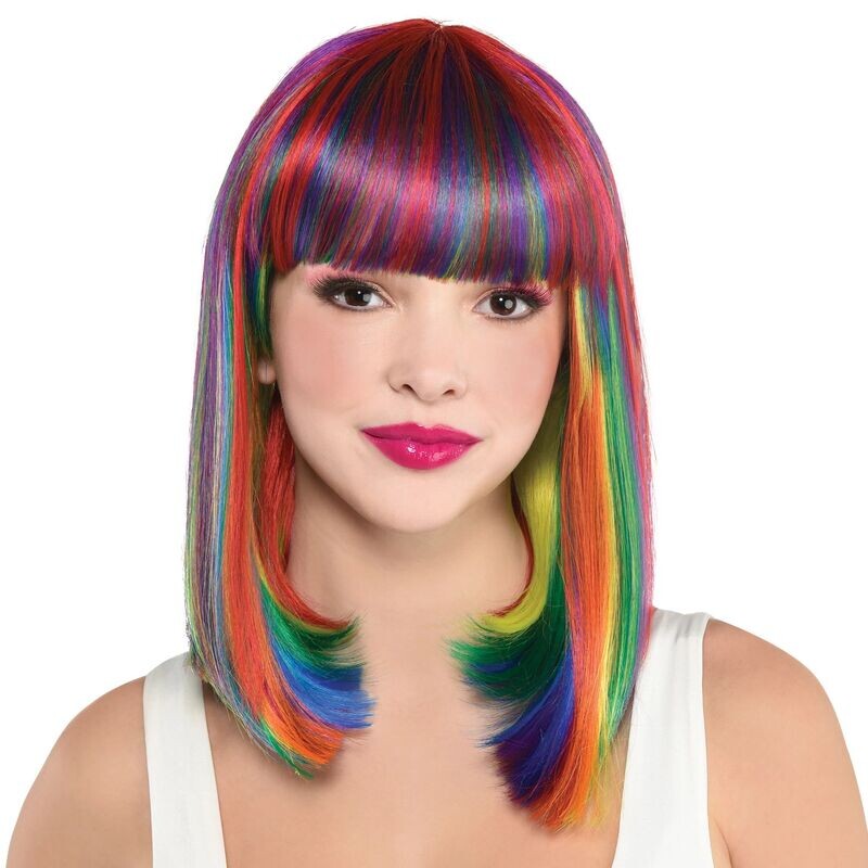 Wig - Rainbow Long Bob Wig