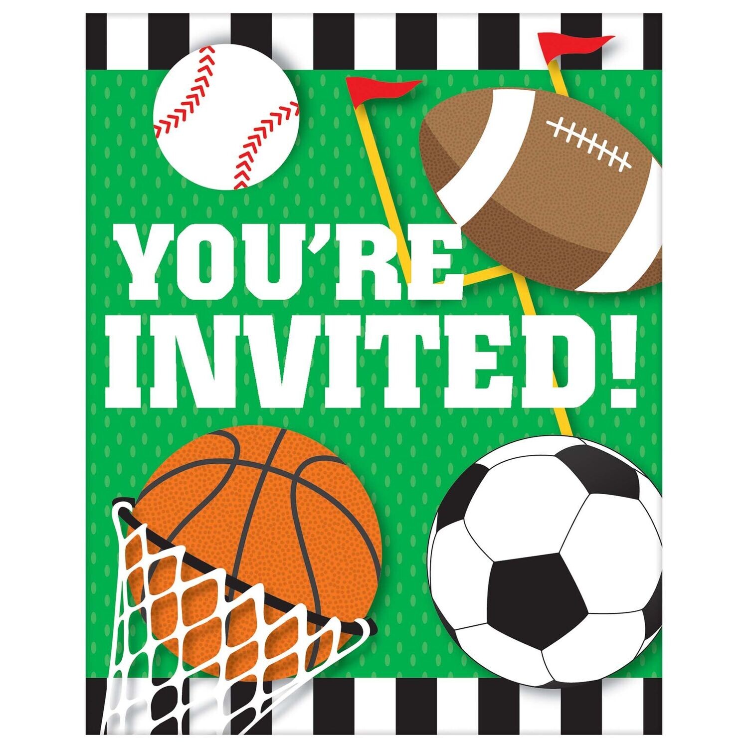 All Star Birthday Postcard Invite