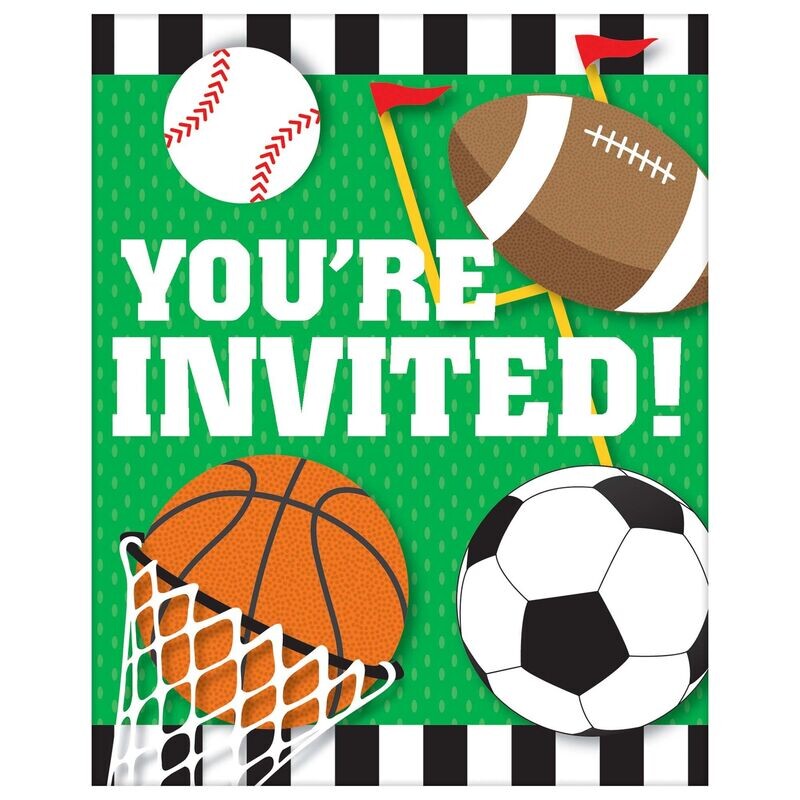 All Star Birthday Postcard Invite