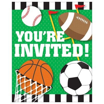 All Star Birthday Postcard Invite