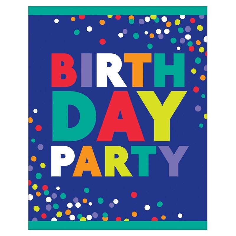 Party Balloons Postcard Invite