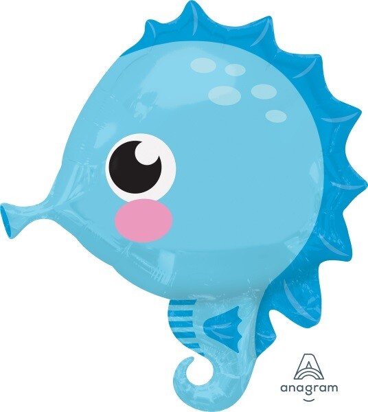 Foil Balloon - Sea Horse  - 18&quot;