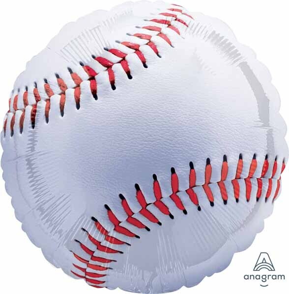 Foil Balloon - Baseball - 28&quot;