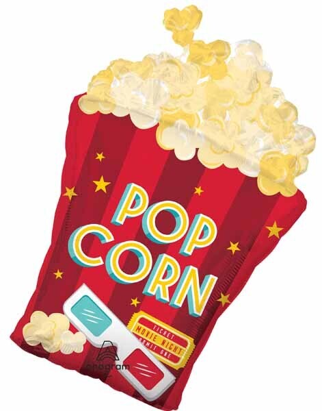 Foil Balloon - Movie Night - Super Shape - 29&quot;