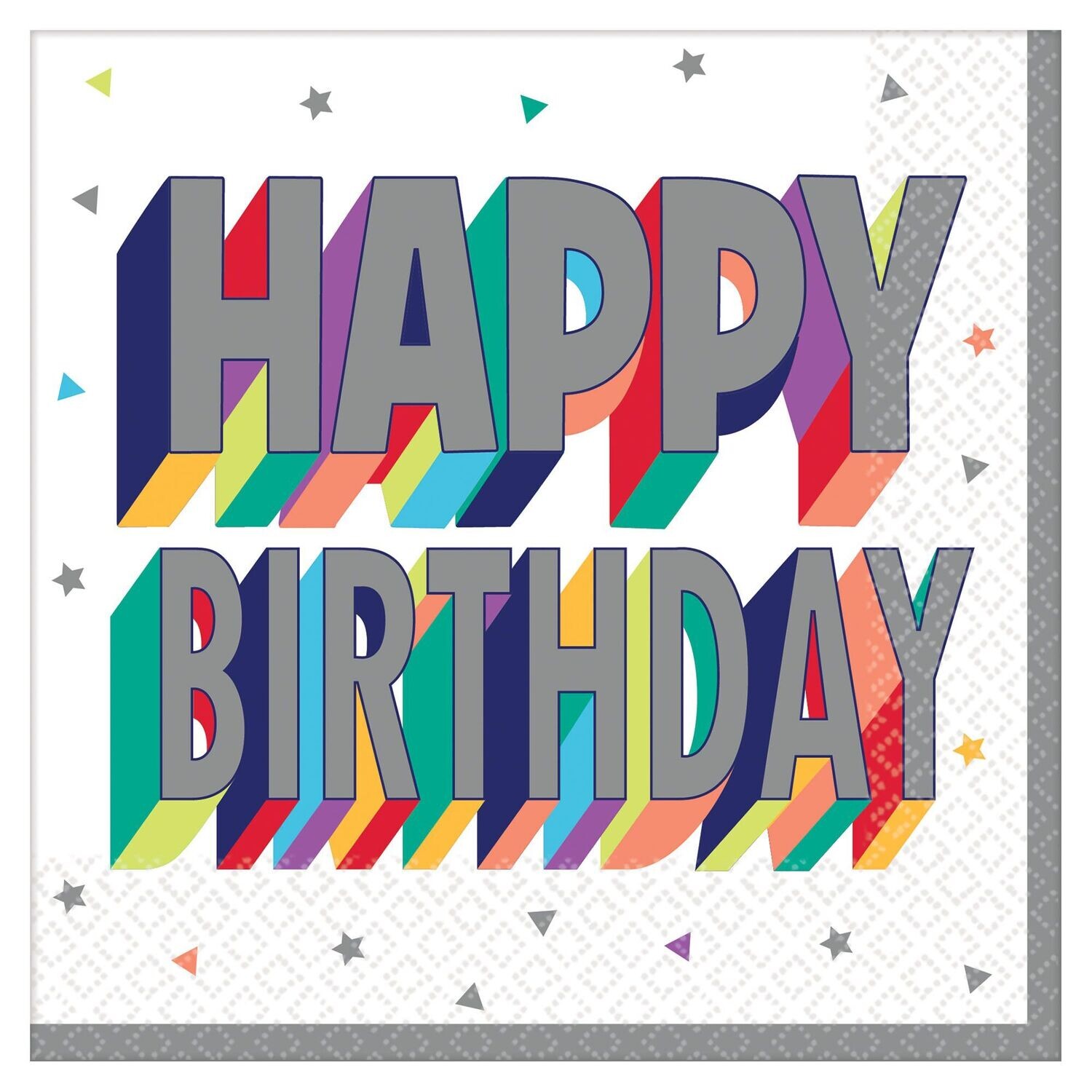 Here&#39;s To Your Birthday Luncheon Napkins